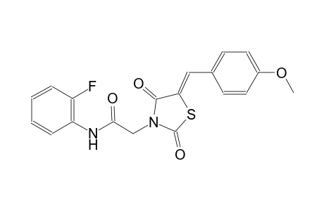 N-(2-fluorophenyl)-2-[(5Z)-5-(4-methoxybenzylidene)-2,4-dioxo-1,3-thiazolidin-3-yl]acetamide