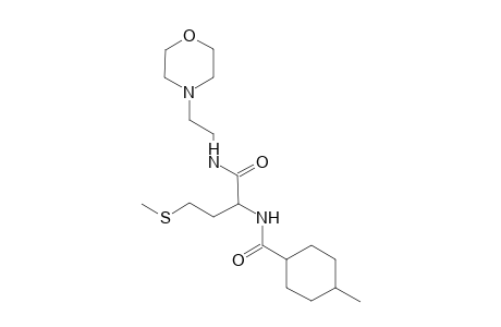 cyclohexanecarboxamide, 4-methyl-N-[3-(methylthio)-1-[[[2-(4-morpholinyl)ethyl]amino]carbonyl]propyl]-