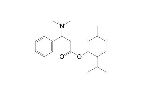 3-Dimethylamino-3-phenylpropionic acid, (-)menthyl ester