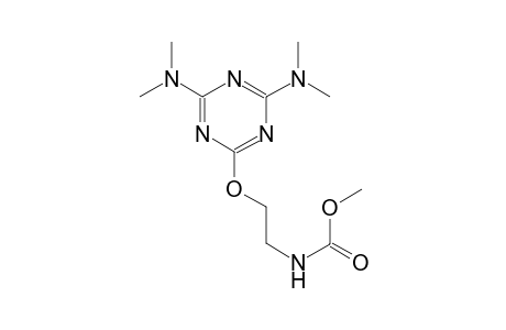 methyl 2-{[4,6-bis(dimethylamino)-1,3,5-triazin-2-yl]oxy}ethylcarbamate
