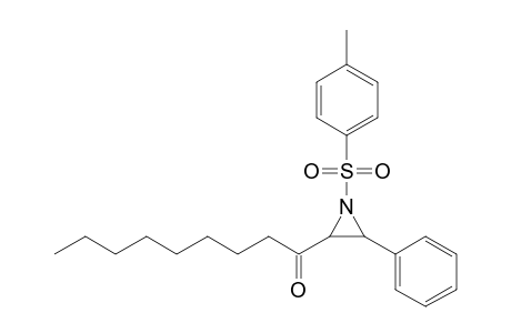 N-(4-Methylbenzenesulfonyl)-2-(1-oxononyl)-3-phenylaziridine