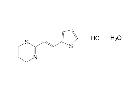 trans-5,6-dihydro-2-[2-(2-thienyl)vinyl]-4H-1,3-thiazine, hydrochloride, monohydrate