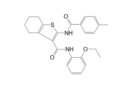 benzo[b]thiophene-3-carboxamide, N-(2-ethoxyphenyl)-4,5,6,7-tetrahydro-2-[(4-methylbenzoyl)amino]-