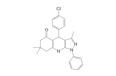 4-(4-CHLOROPHENYL)-3,7,7-TRIMETHYL-1-PHENYL-4,7,8,9-TETRAHYDRO-1H,6H-PYRAZOLO-[3,4-B]-QUINOLIN-5-ONE