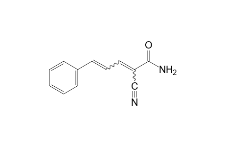 2-cyano-5-phenyl-2,4-pentadienamide