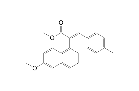 Methyl 2-(6'-Methoxy-1'-naphthyl)-3-(p-tolyl)-2-propenoate