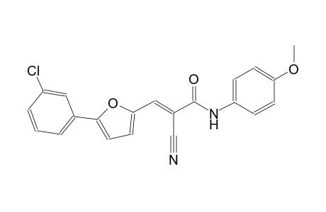 (2E)-3-[5-(3-chlorophenyl)-2-furyl]-2-cyano-N-(4-methoxyphenyl)-2-propenamide