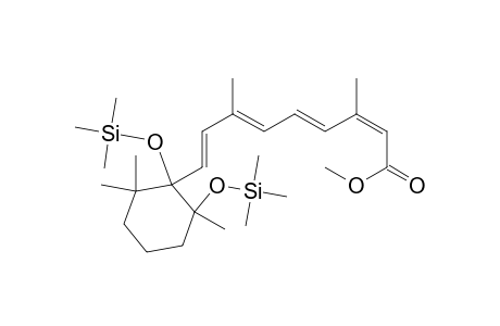 Retinoic acid, 5,6-dihydro-5,6-bis[(trimethylsilyl)oxy]-, methyl ester, (5R,6S)-(.+-.)-