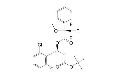 TERT.-BUTYL-(S)-3-[METHOXY-(TRIFLUOAREMETHYL)-PHENYL-ACETIC-ACID]-3-(2,6-DICHLOROPHENYL)-PROPANOATE