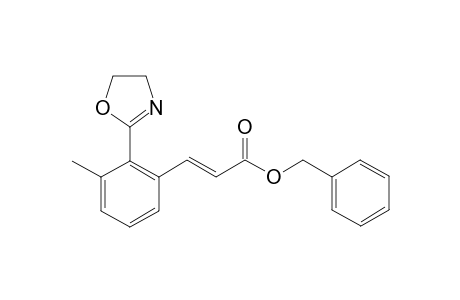 Benzyl (E)-3-[2-(2-oxazolinyl)-3-methylphenyl]acrylate