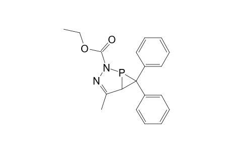 2-(Ethoxycarbonyl)-4-methyl-6,6-diphenyl-2,3-diaza-1-phospha-bicyclo[3.1.0]hex-3-ene