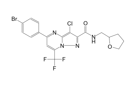 5-(4-bromophenyl)-3-chloro-N-(tetrahydro-2-furanylmethyl)-7-(trifluoromethyl)pyrazolo[1,5-a]pyrimidine-2-carboxamide