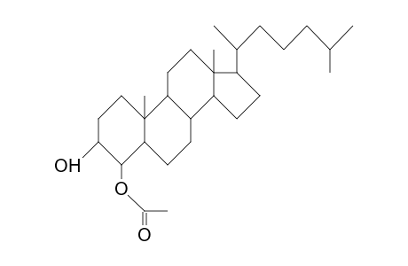 5a-Cholestane-3a,4b-diol-4b-acetate