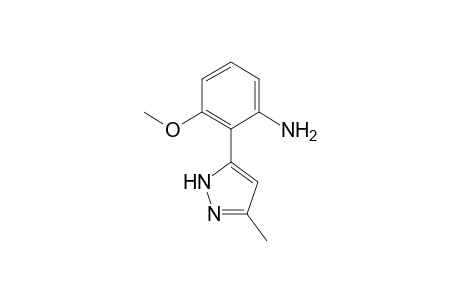 5-Methoxy-6-(3-methyl-1H-pyrazol-5-yl)aniline