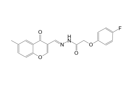 2-(4-fluorophenoxy)-N'-[(E)-(6-methyl-4-oxo-4H-chromen-3-yl)methylidene]acetohydrazide