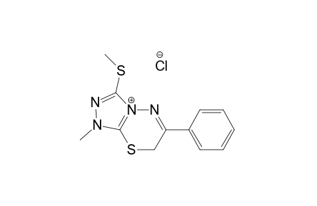 1-Methyl-3-methylthio-6-phenyl-7H-1,2,4-triazolo[3,4-b]-[1,3,4]thiadiazinium chloride