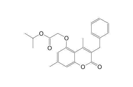 acetic acid, [[4,7-dimethyl-2-oxo-3-(phenylmethyl)-2H-1-benzopyran-5-yl]oxy]-, 1-methylethyl ester