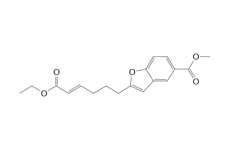 methyl (E)-2-[5-(Ethoxycarbonyl)pent-4-en-1-yl]benzofuran-5-carboxylate