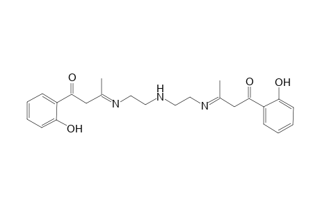 (3E)-1-(2-Hydroxyphenyl)-3-(((E)-2-[(2-([(E)-3-(2-hydroxyphenyl)-1-methyl-3-oxopropylidene]amino)ethyl)amino]ethyl)imino)-1-butanone