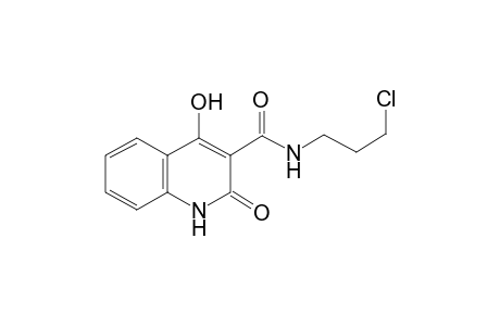4-Hydroxy-2-oxo-1,2-dihydro-quinoline-3-carboxylic acid (3-chloro-propyl)-amide