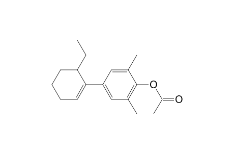 (+-)-1-[4-(Acetoxy)-3,5-dimethylphenyl]-6-ethyl-1-cyclohexene
