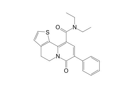 N,N-diethyl-7-keto-8-phenyl-4,5-dihydrothieno[2,3-a]quinolizine-10-carboxamide