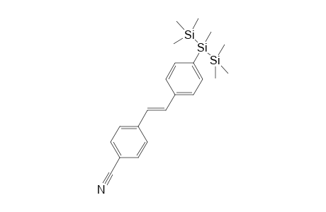 (E)-4-Cyano-4'-(2"-heptamethyltrisilanyl)stilbene