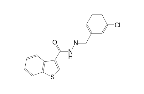 N'-[(E)-(3-chlorophenyl)methylidene]-1-benzothiophene-3-carbohydrazide