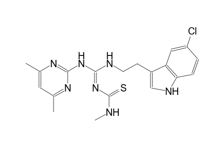 thiourea, N-[(E)-[[2-(5-chloro-1H-indol-3-yl)ethyl]amino][(4,6-dimethyl-2-pyrimidinyl)amino]methylidene]-N'-methyl-