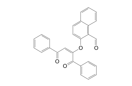 1-Naphthalenecarboxaldehyde, 2-[(1-benzoyl-3-oxo-3-phenyl-1-propenyl)oxy]-