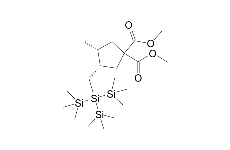 Dimethyl cis-4-methyl-3-[tris(trimethylsilyl)silylmethyl]cyclopentane-1,1-dicarboxylate