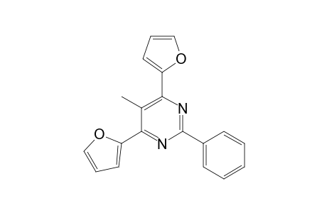 5-Methyl-2-phenyl-4,6-bis(2-furyl)pyrimidine