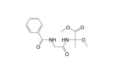 Methyl 2-(N-benzoylglycyl)amino-2-methoxypropionate