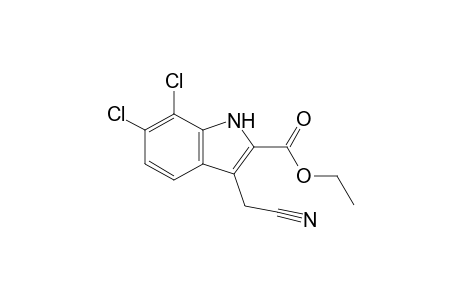 Ethyl 6,7-Dichloro-3-(cyanomethyl)-1H-indole-2-carboxylate
