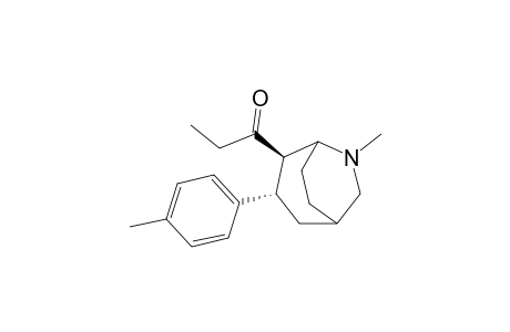 6-Methyl-4.beta.-propionyl-3.alpha.-p-tolyl-6-azabicyclo[3.2.2]nonane