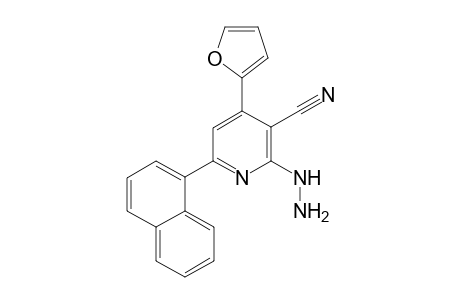 4-(Furan-2-yl)-2-hydrazinyl-6-(naphthalen-1-yl)-nicotinonitrile