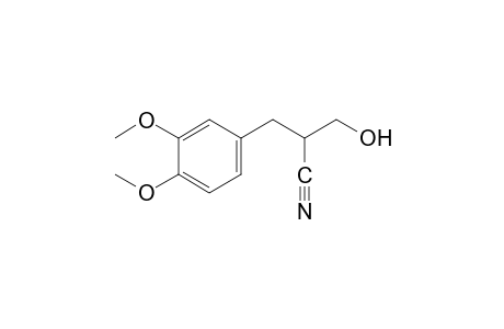 3,4-dimethoxy-a-(hydroxymethyl)hydrocinnamonitrile