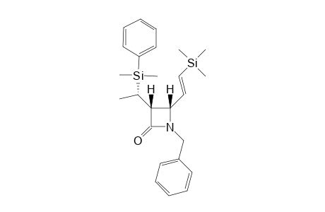 (3R,4S)-1-benzyl-3-[(1S)-1-[dimethyl(phenyl)silyl]ethyl]-4-[(E)-2-trimethylsilylethenyl]azetidin-2-one