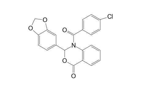 2-(1,3-Benzodioxol-5-yl)-1-(4-chlorobenzoyl)-1,2-dihydro-4H-3,1-benzoxazin-4-one