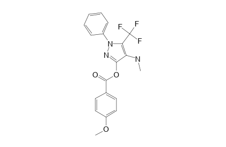 5-TRIFLUOROMETHYL-3-(4-METHOXYPHENYL)-CARBONYLOXY-4-METHYLAMINO-1-PHENYL-1H-PYRAZOLE