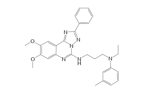 1,3-Propanediamine, N(1)-(8,9-dimethoxy-2-phenyl[1,2,4]triazolo[1,5-c]quinazolin-5-yl)-N(3)-ethyl-N(3)-(3-methylphenyl)-