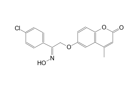 2H-1-benzopyran-2-one, 6-[[(2E)-2-(4-chlorophenyl)-2-(hydroxyimino)ethyl]oxy]-4-methyl-