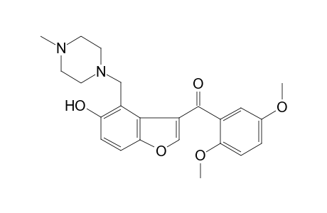 (2,5-dimethoxyphenyl)-[4-[(4-methylpiperazin-1-yl)methyl]-5-oxidanyl-1-benzofuran-3-yl]methanone