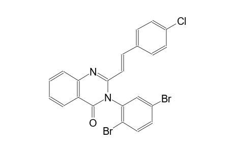 2-[(E)-2-(4-chlorophenyl)ethenyl]-3-(2,5-dibromophenyl)-4(3H)-quinazolinone