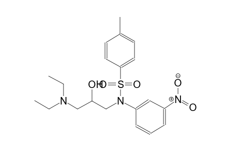 N-[3-(diethylamino)-2-hydroxypropyl]-4-methyl-N-(3-nitrophenyl)benzenesulfonamide