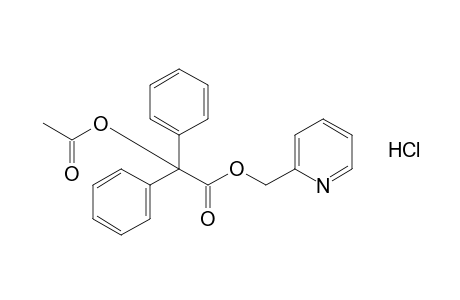 benzilic acid, (2-pyridyl)methyl ester, acetate(ester), hydrochloride