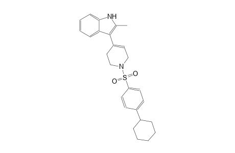 1H-indole, 3-[1-[(4-cyclohexylphenyl)sulfonyl]-1,2,3,6-tetrahydro-4-pyridinyl]-2-methyl-
