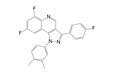 1-(3,4-dimethylphenyl)-6,8-difluoro-3-(4-fluorophenyl)-1H-pyrazolo[4,3-c]quinoline
