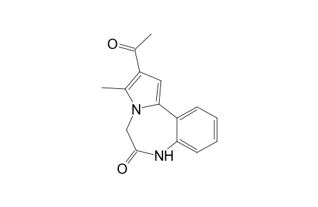 2-Acetyl-3-methyl-5,7-dihydropyrrolo[1,2-d][1,4]benzodiazepin-6-one