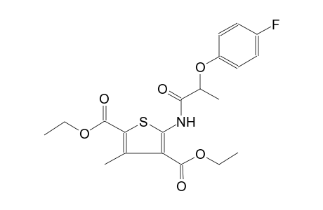2,4-thiophenedicarboxylic acid, 5-[[2-(4-fluorophenoxy)-1-oxopropyl]amino]-3-methyl-, diethyl ester